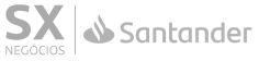 Logo SX Negócios e Santander